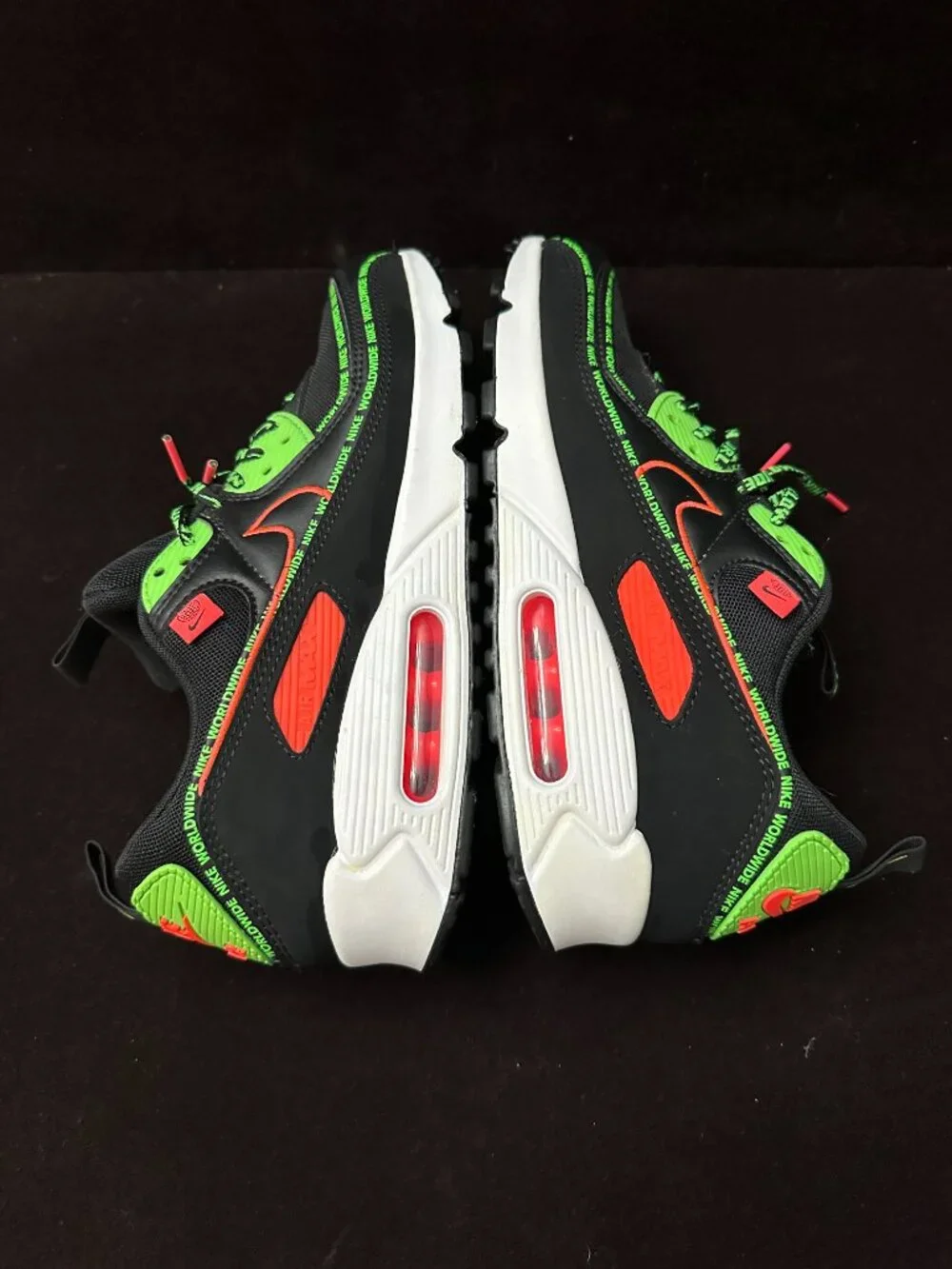 Nike Air Max 90 Worldwide Pack Black Sneakers Size 8.5